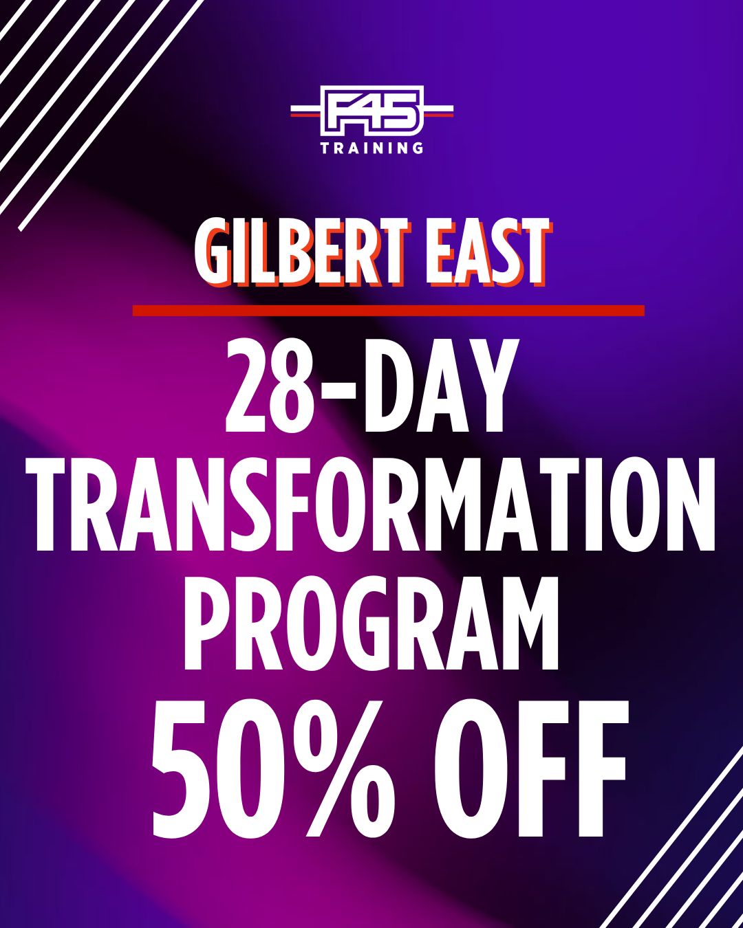 F45 Training Gilbert East Facebook ad