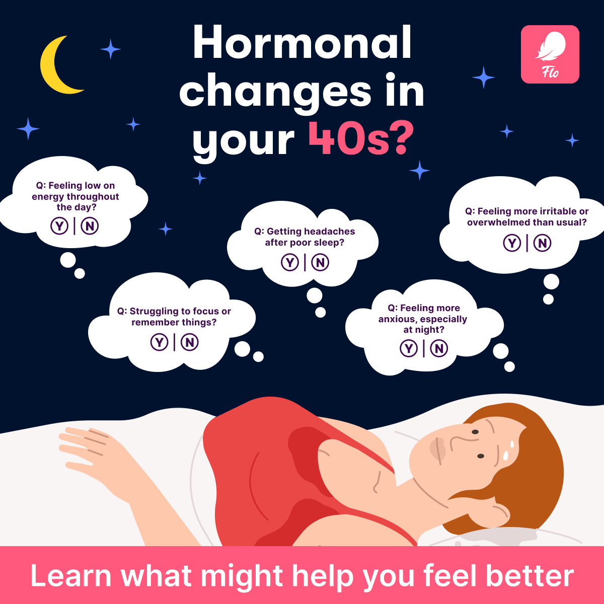 Flo Health App Facebook ad