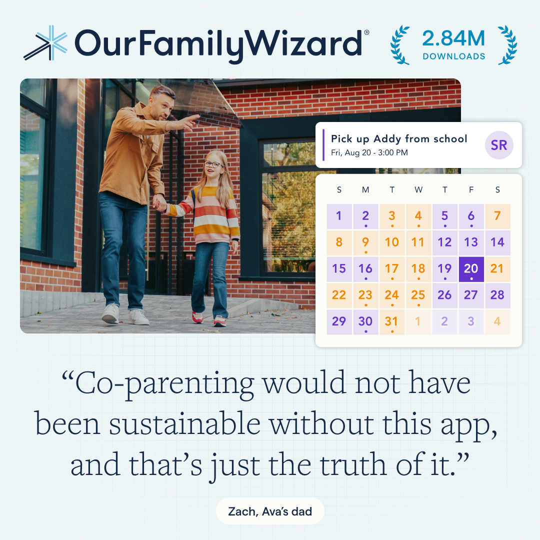 OurFamilyWizard Facebook ad