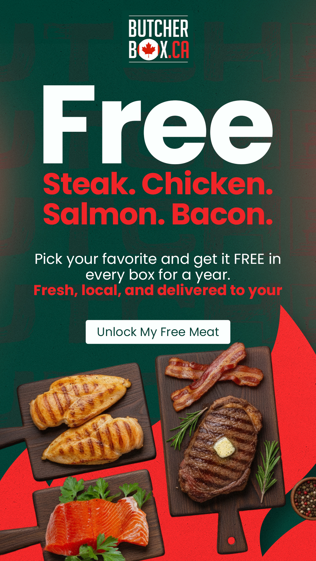 Butcher Box Facebook ad