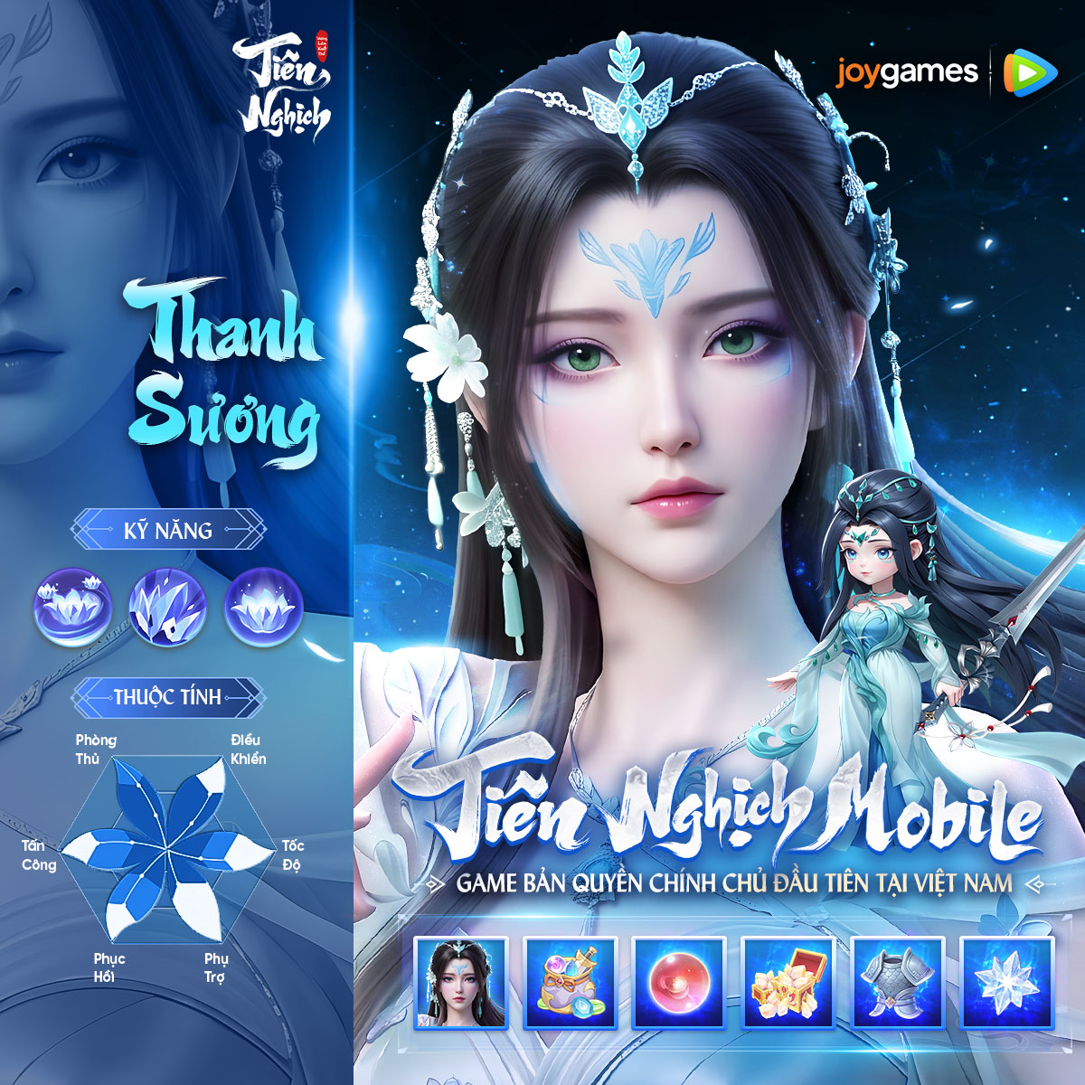 Tiên Nghịch Mobile - JoyGames Facebook ad: Đăng nhập nhận 1000 lượt chiêu mộ