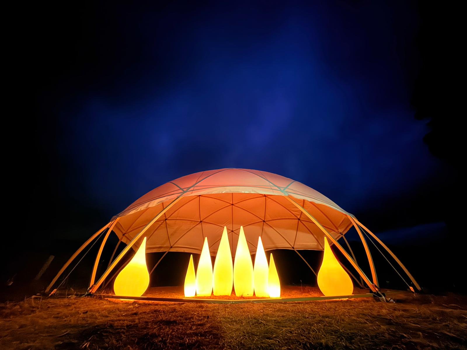 Alex Kat Facebook ad: Commercial Event Tent 12m × 12m (113m2), Premium Structure