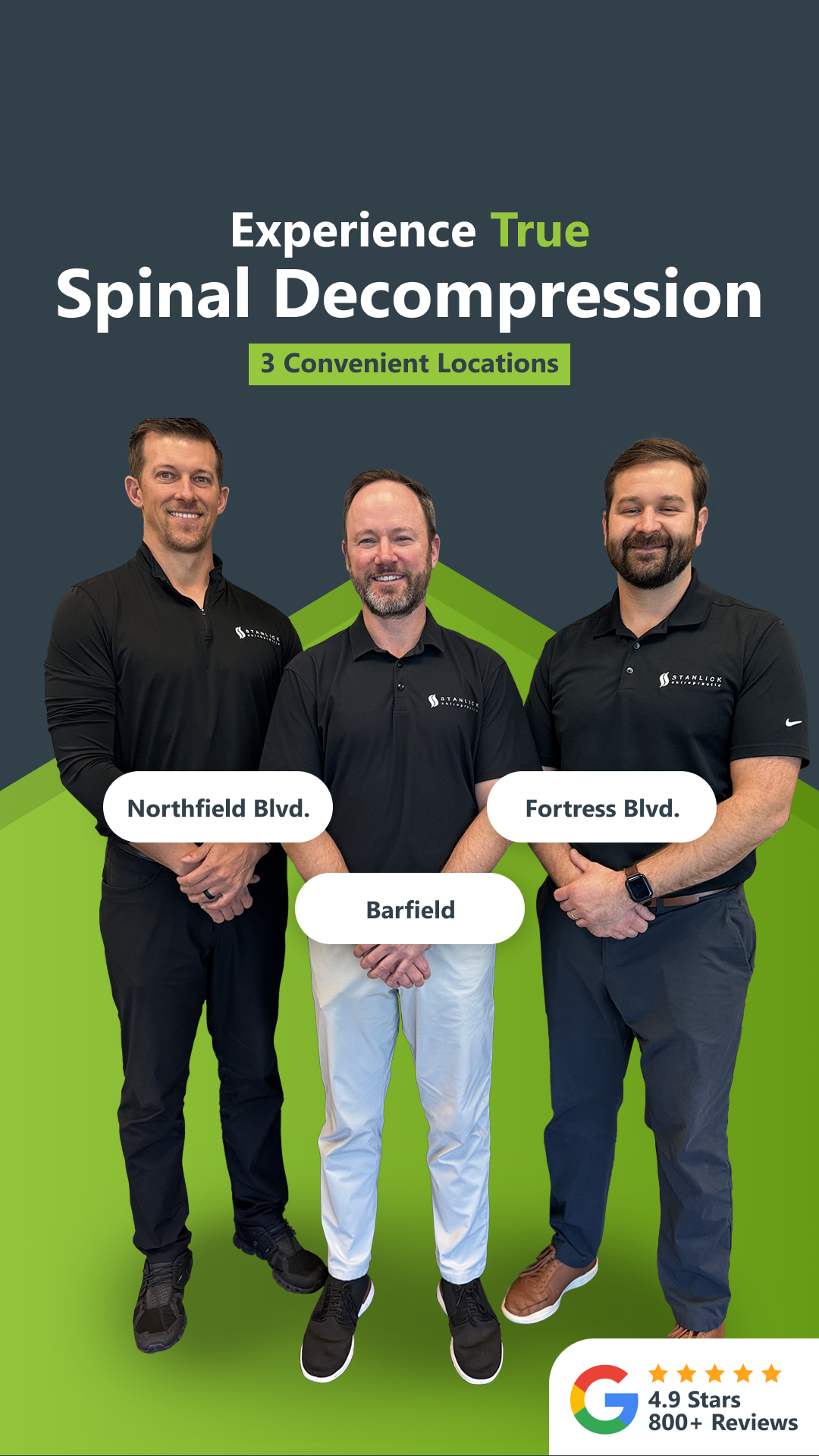 Stanlick Chiropractic Facebook ad from Aug 22, 2025