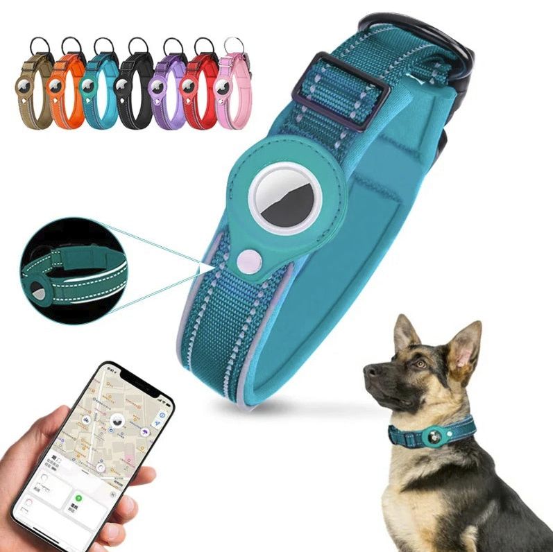 Shoptechpet Facebook ad: The Ultimate Apple AirTag Collar (50% OFF)