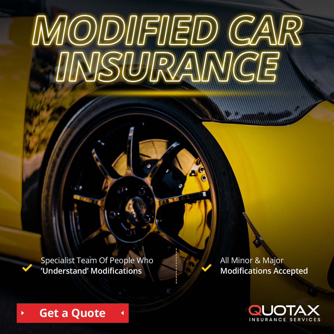 Quotax Modified Car Insurance Facebook ad: Modified Car Insurance