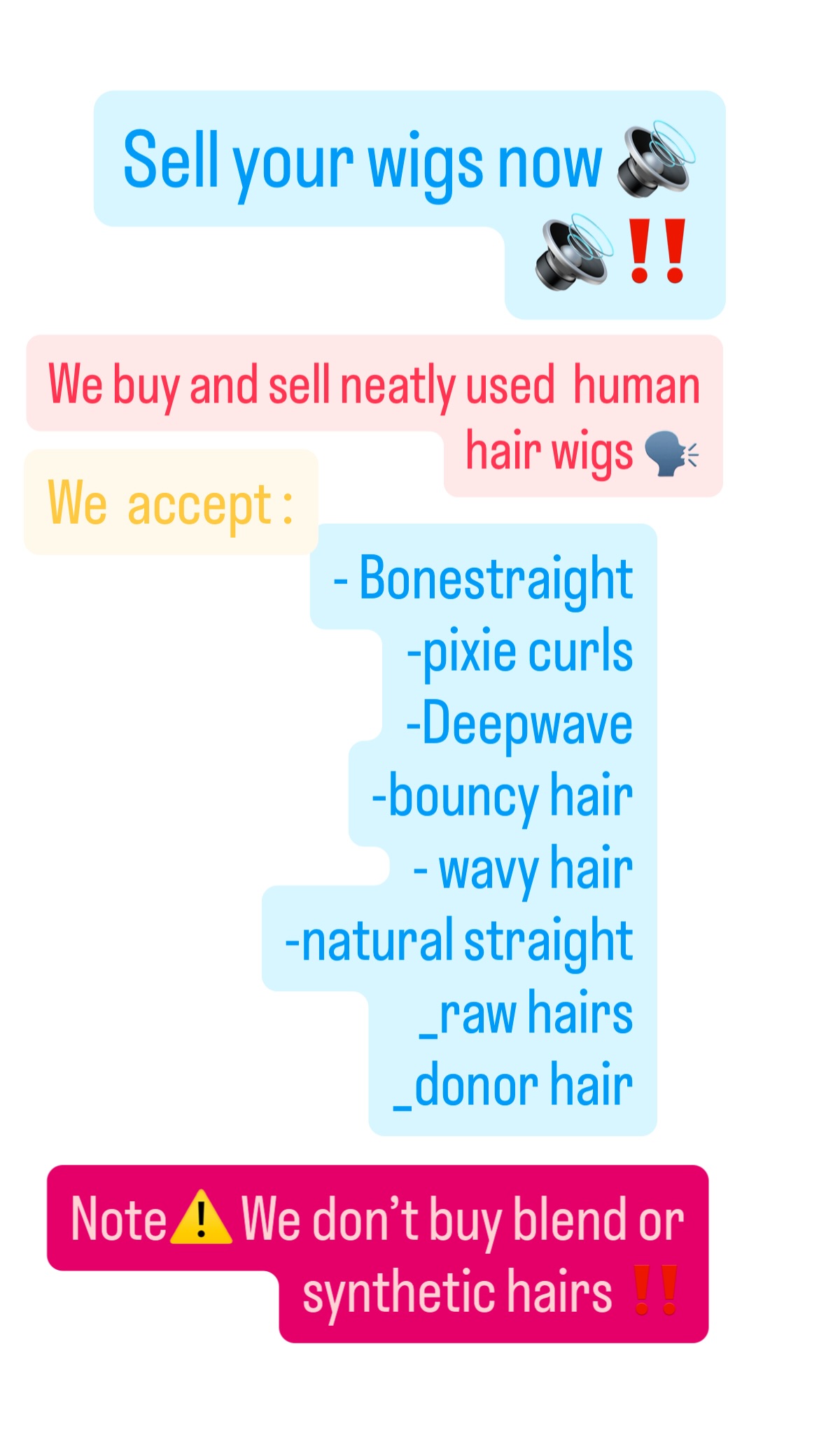 Bestthrifthairstoreonline Facebook ad: Sell your wigs now We buy and sell…