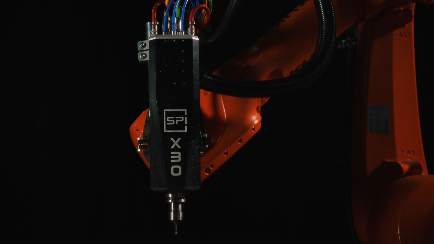 SPINOGY Facebook ad: ROBOT MILLING with X30 on @kukaglobal robot