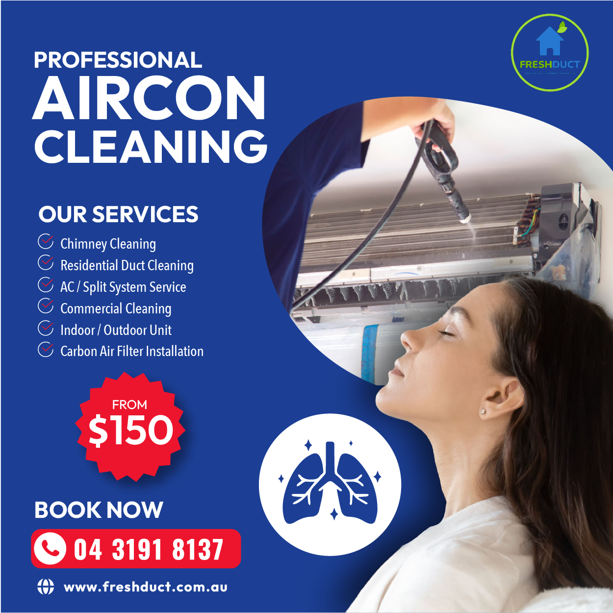 Fresh Duct - Air Duct Cleaning Services Facebook ad