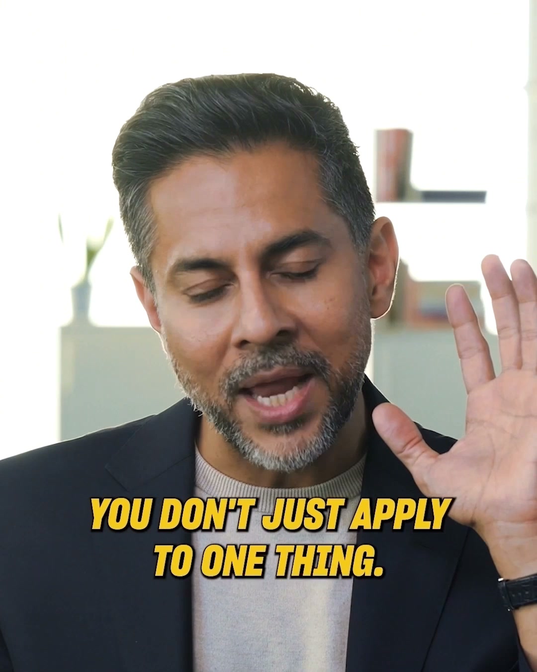 Mindvalley Facebook ad: Stop earning your next level. Start aligning to it.