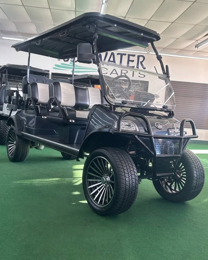Tidewater Carts Facebook ad: Evolution Forester Limo Lithium Golf Cart