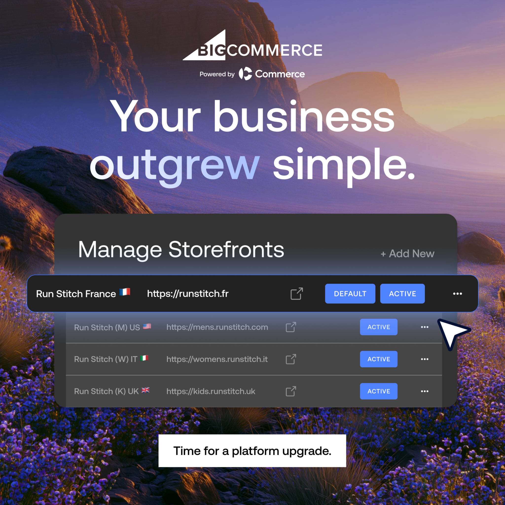 BigCommerce Facebook ad