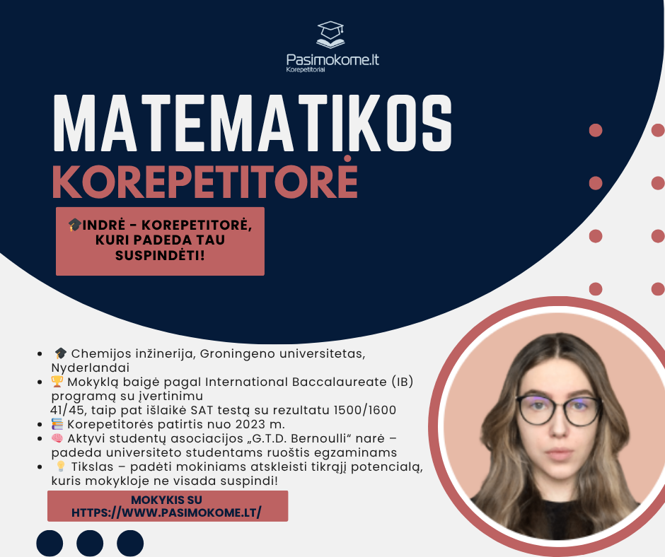 Pasimokome.lt korepetitoriai Facebook ad