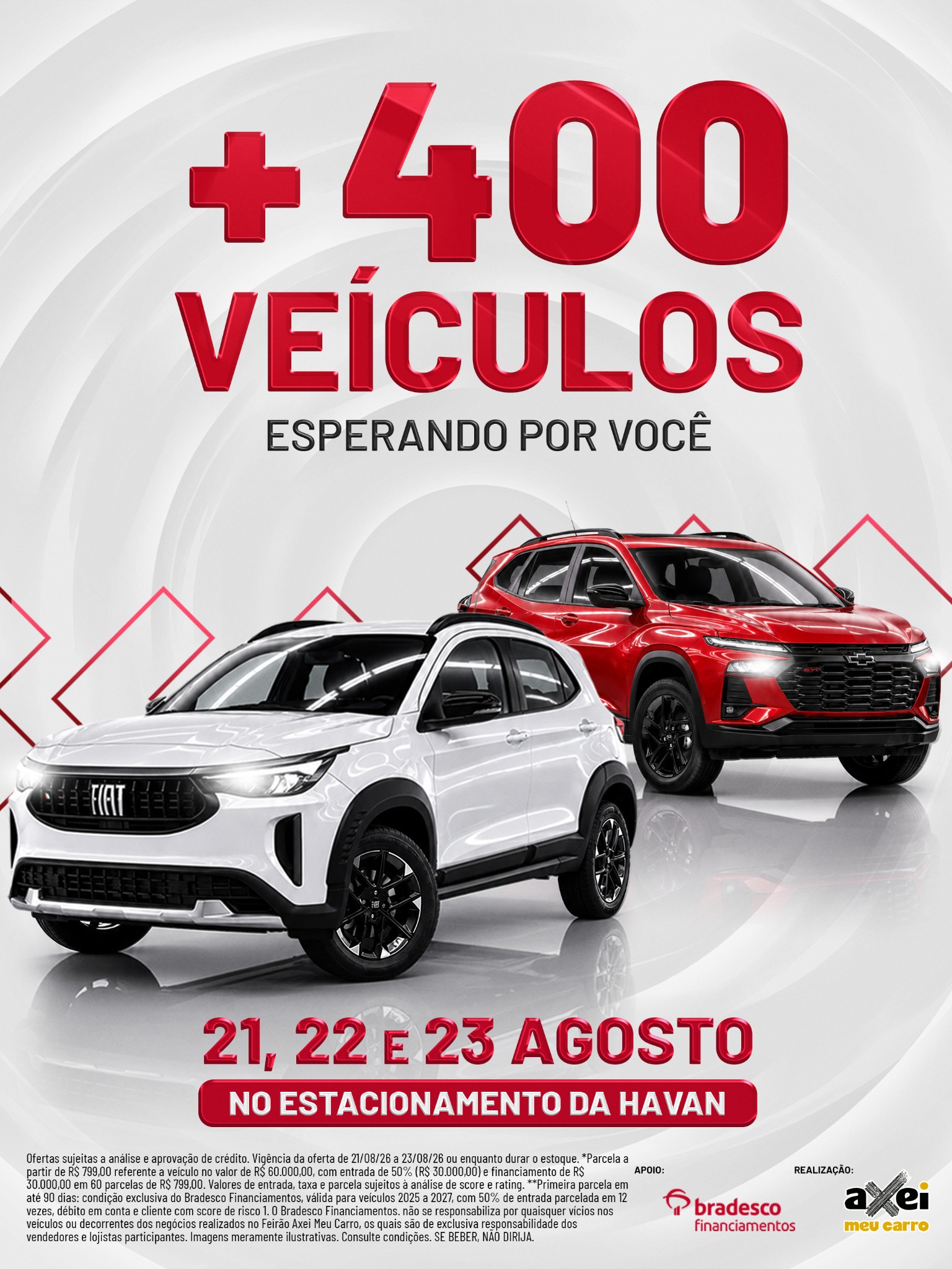 Axeimeucarrogo Facebook ad: Feirão Axei Meu Carro - Dias 21, 22 e 23/08