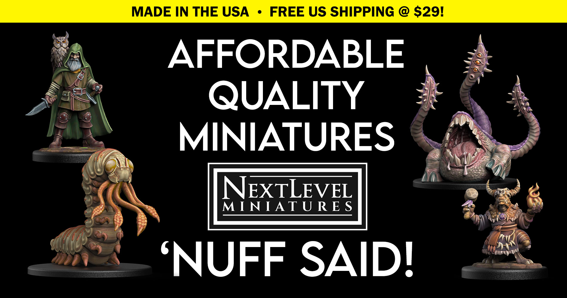 Next Level Miniatures Facebook ad from Dec 28, 2025