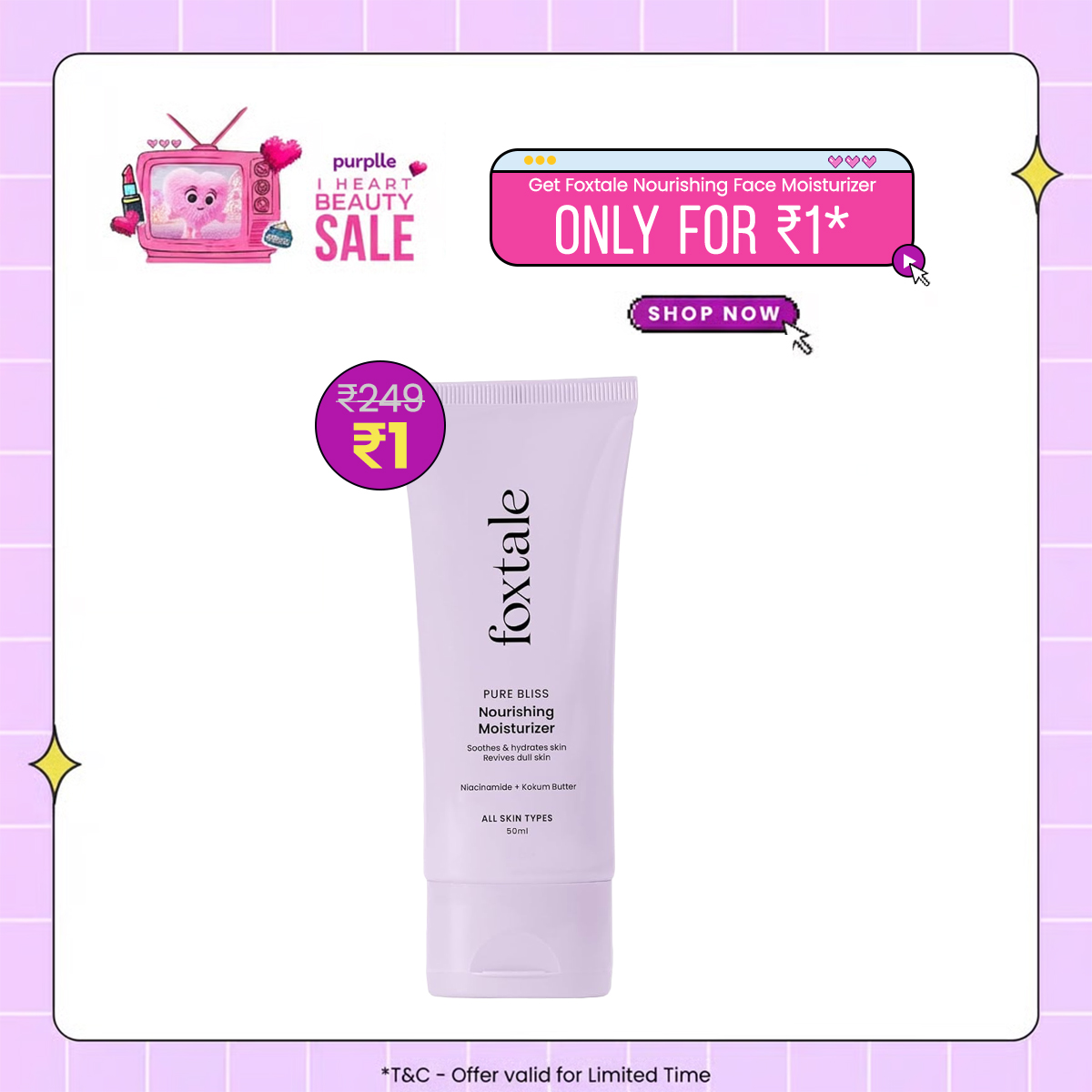 Purplle.com Facebook ad