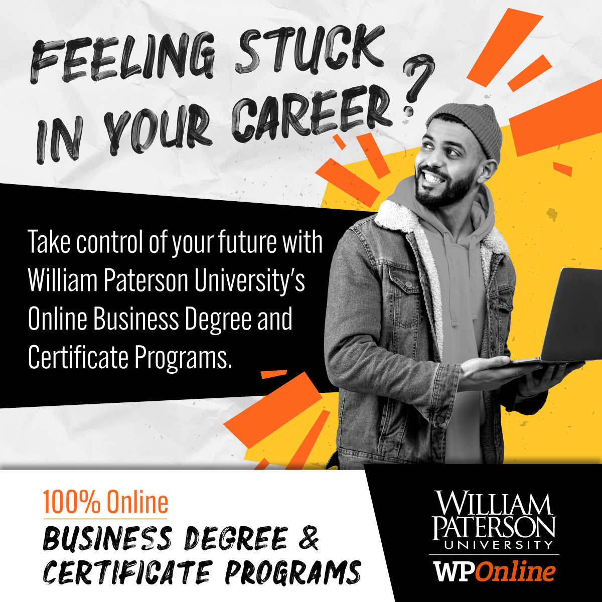 William Paterson University of New Jersey Facebook ad: WP Online Business Programs