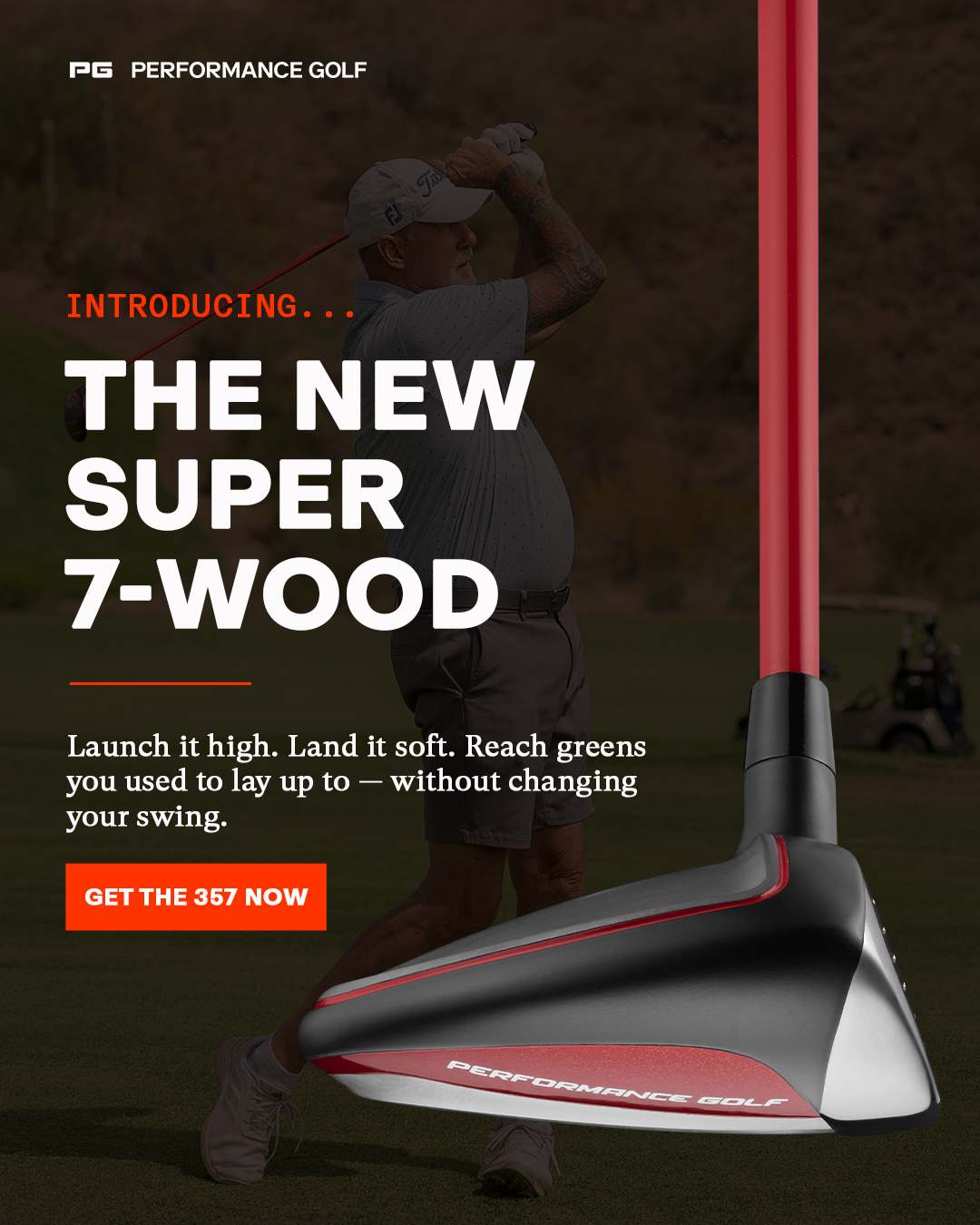 Performance Golf Facebook ad