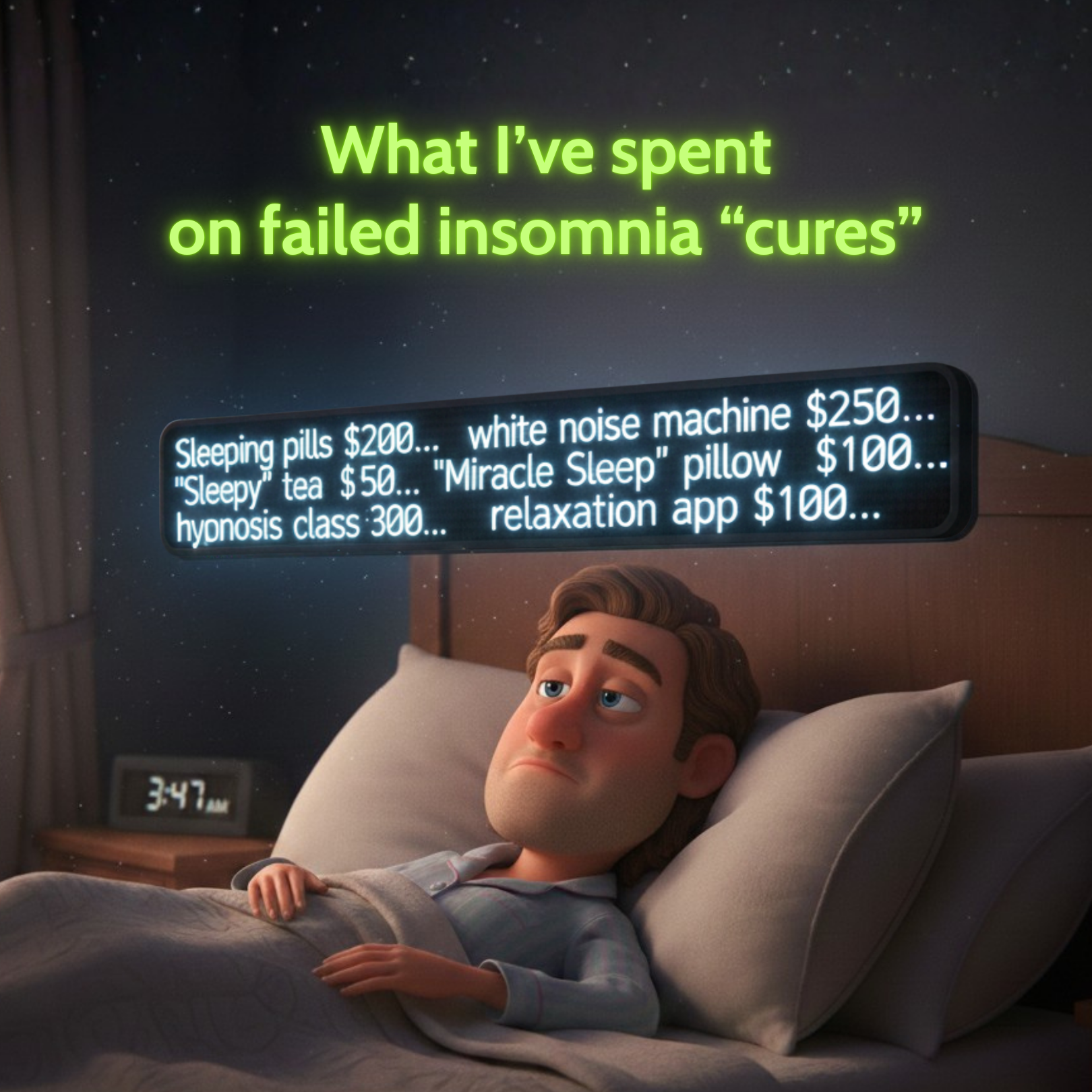 Stellar Sleep Facebook ad