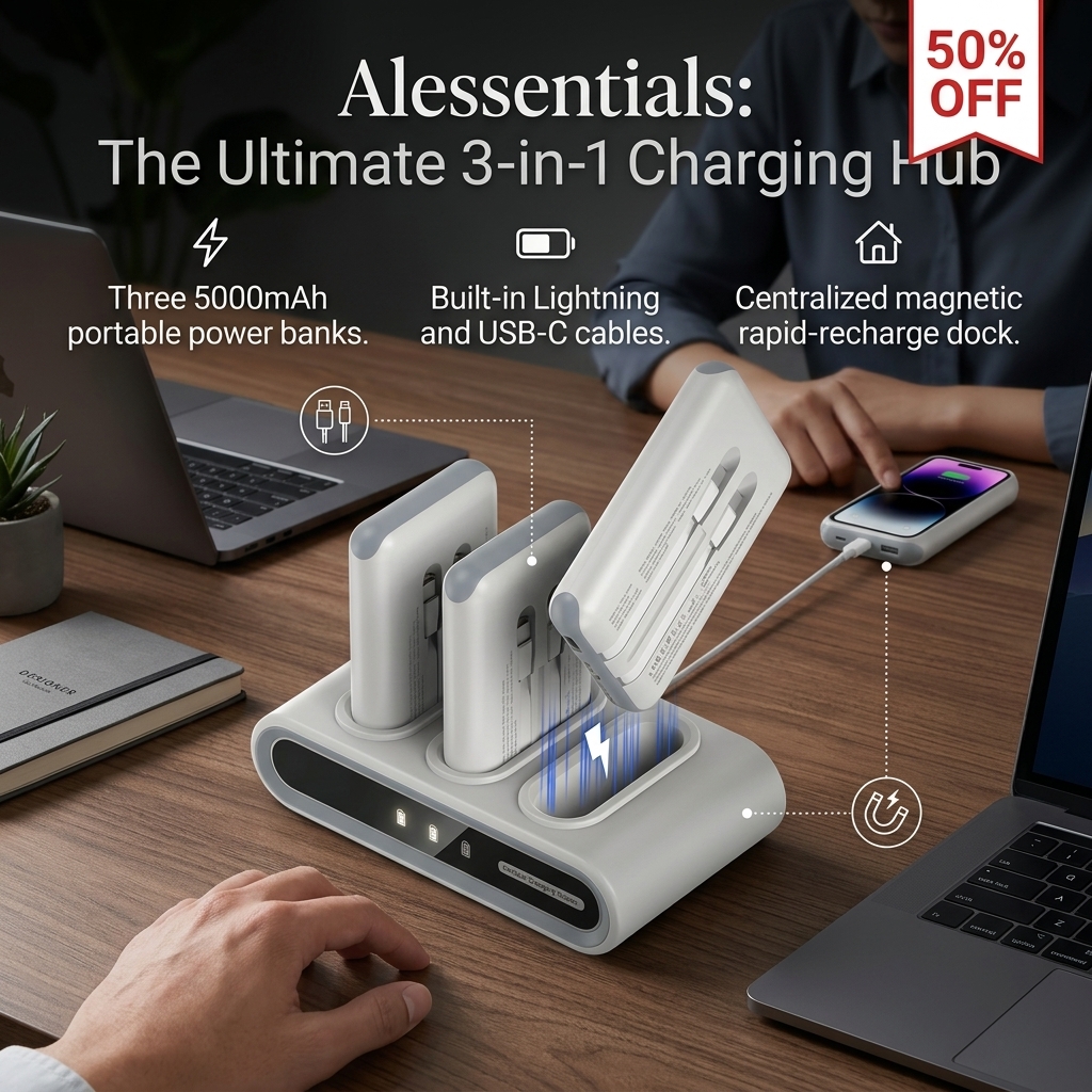 Kikinana Facebook ad: 3-Pack Power Bank Station