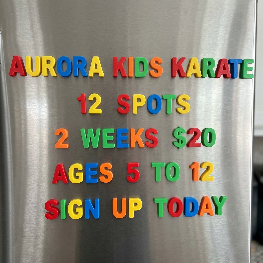 Colorado Martial Arts Academy Facebook ad: Karate Class For Kids & Families