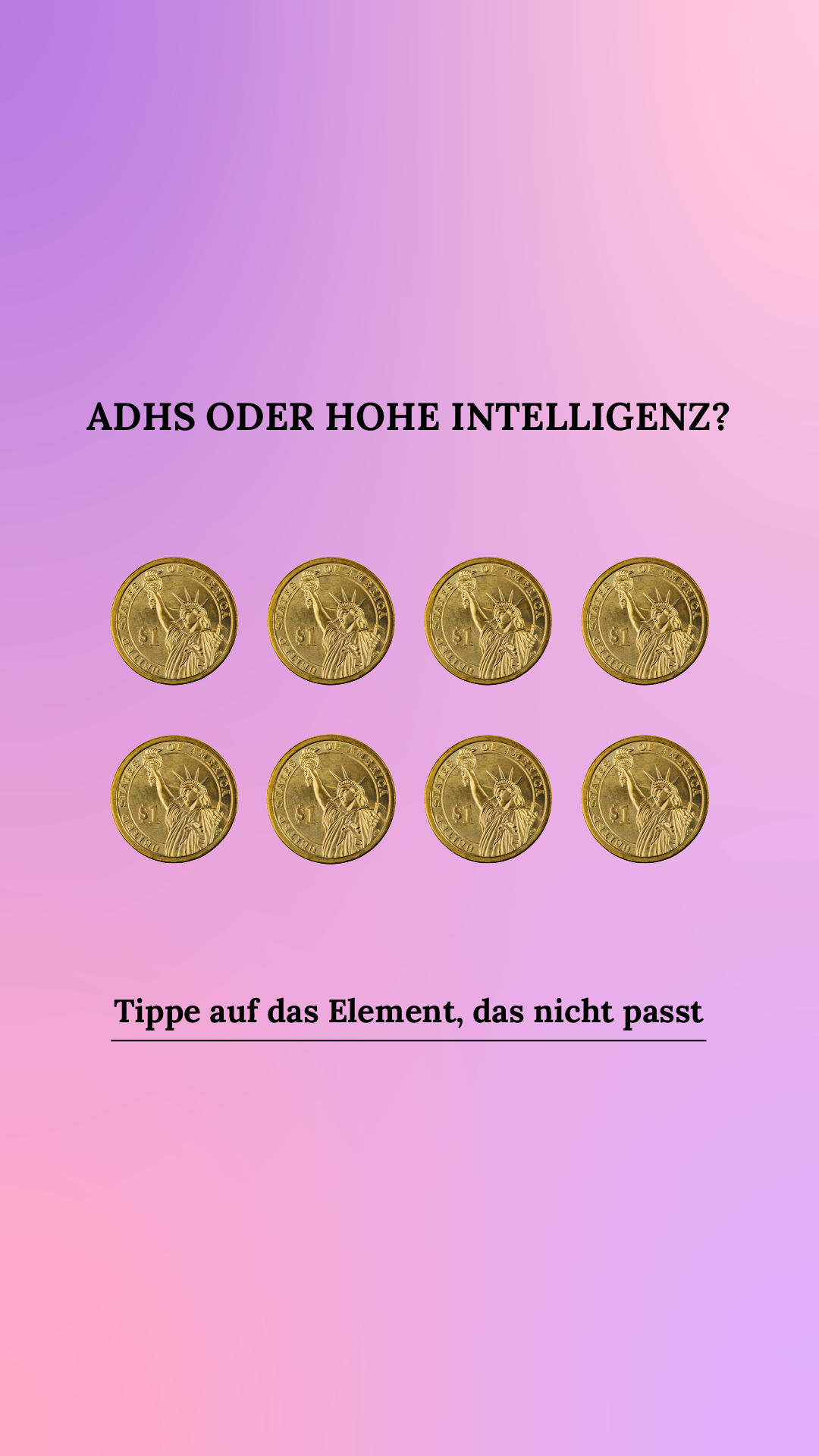 International IQ test Facebook ad