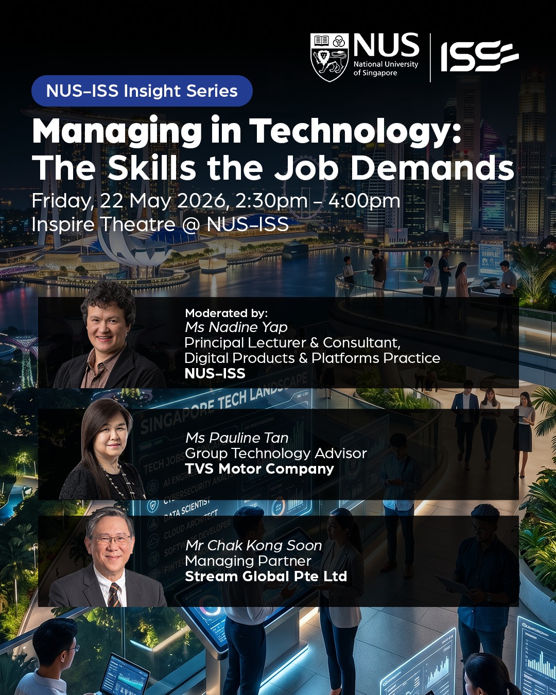 NUS-ISS Facebook ad: Managing in Technology: The Skills the Job Demands