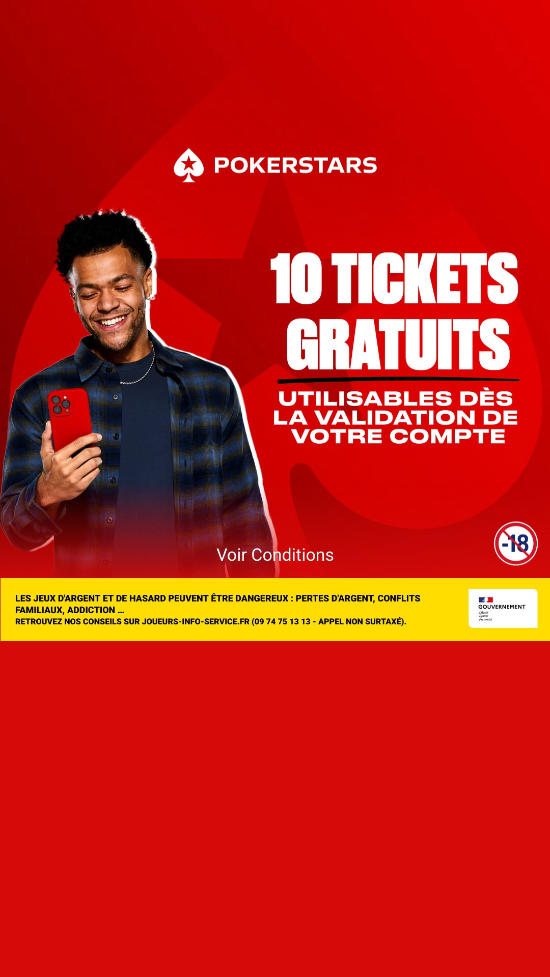 PokerStars Facebook ad