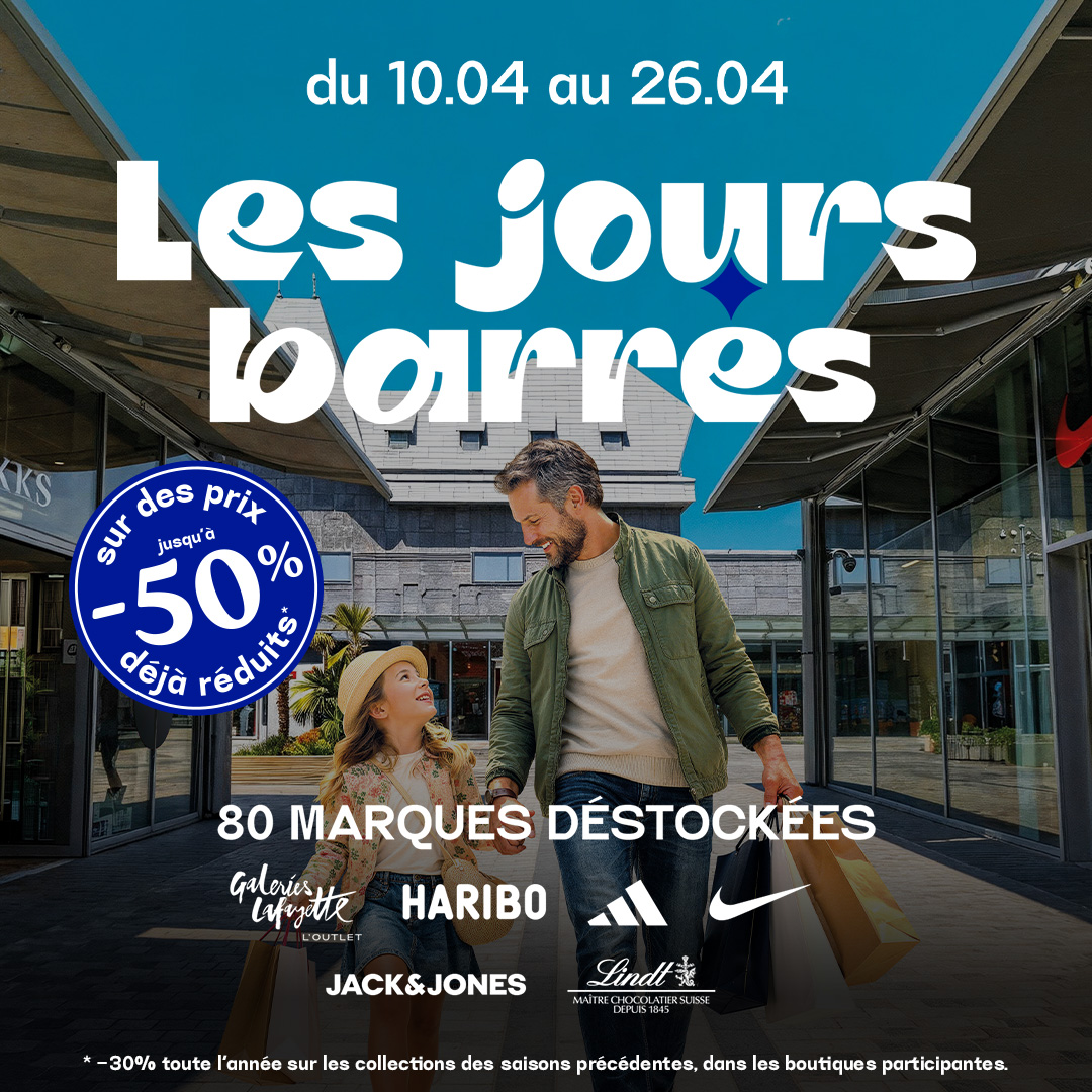 Honfleur Normandy Outlet Facebook ad from Apr 7, 2026
