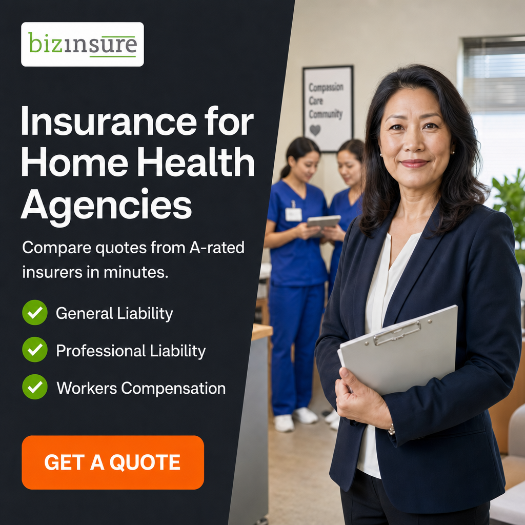 BizInsure Facebook ad: Insure Your Home Health Agency