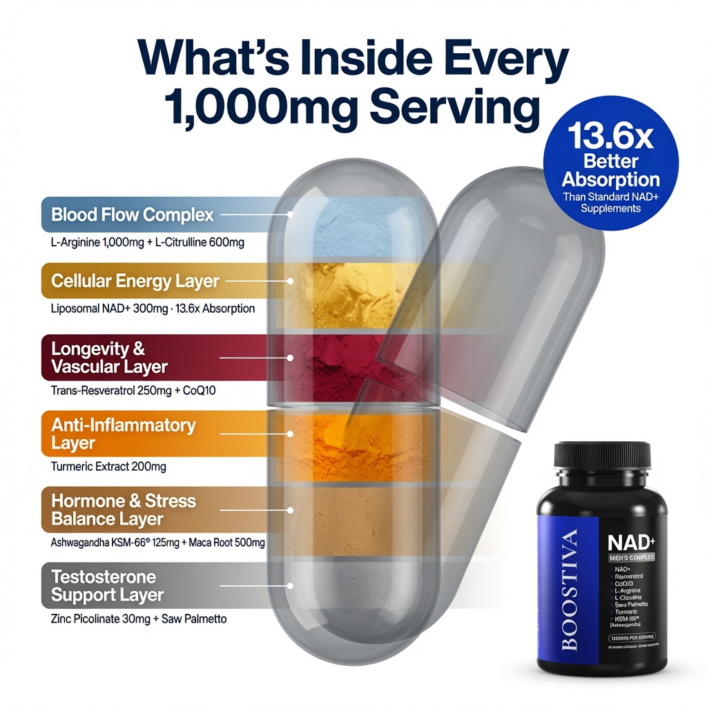 Boostiva Facebook ad: The Men’s NAD+ Formula Everyone Is Talking About