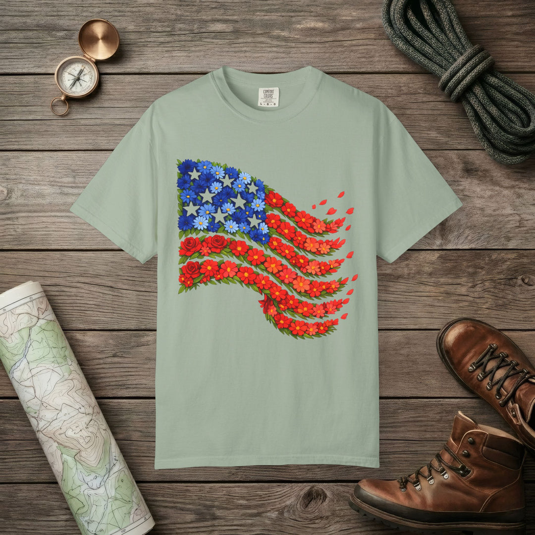MossNomad Facebook ad: Celebrate July 4th with our trail-inspired t-shirts!