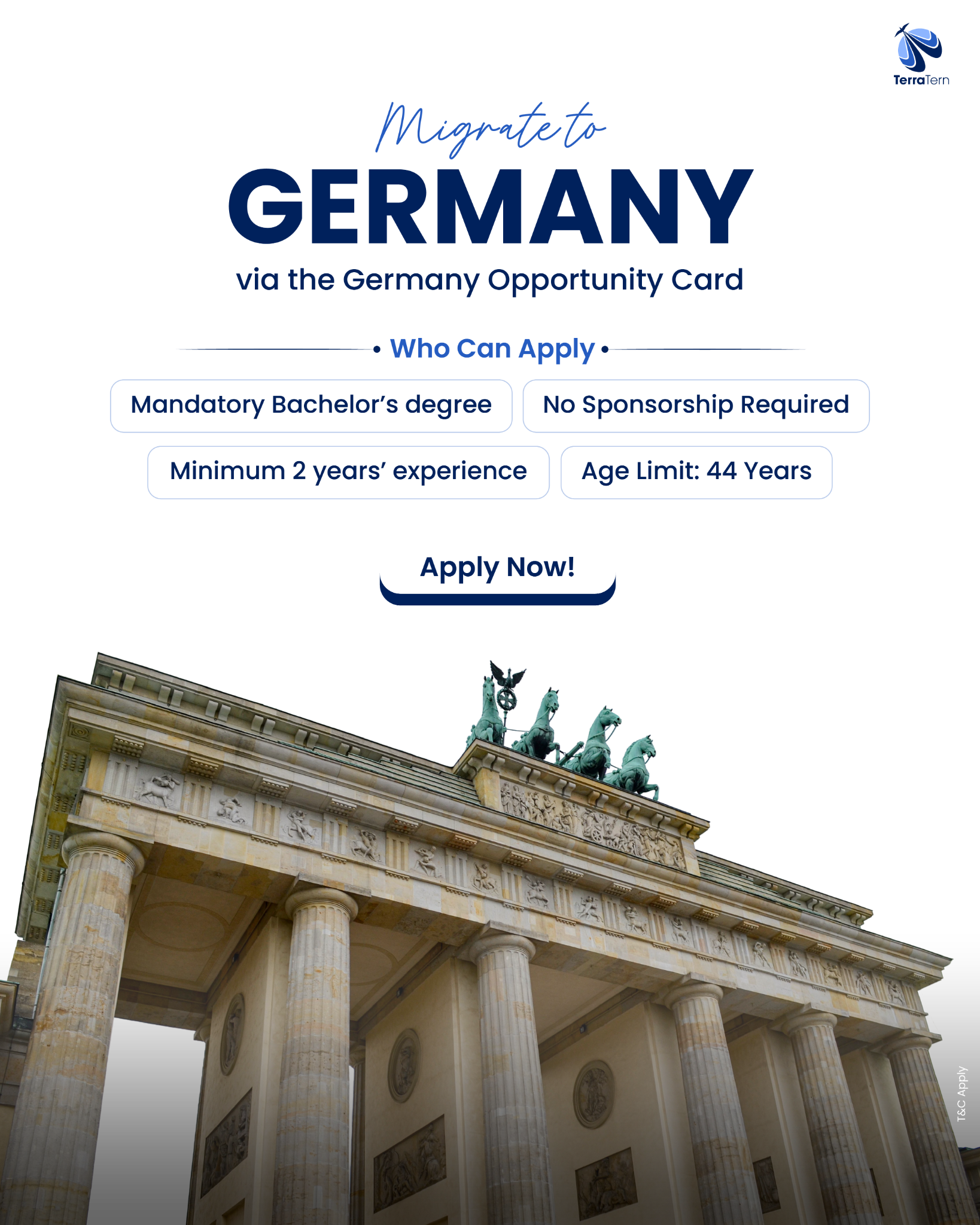 TerraTern- One Stop Solution to Global Mobility Services Facebook ad: Planning to Work in Germany?