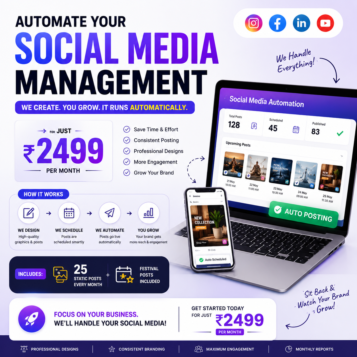 Ramyoz Facebook ad: 25 Posts Only ₹2499