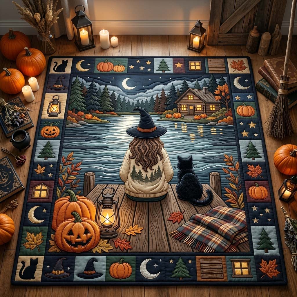 Patches Stitched Harmony Facebook ad: Cozy Witch Lake Area Rug GDTONTD1007