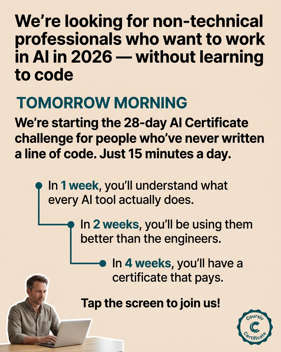 AI Simplified Facebook ad