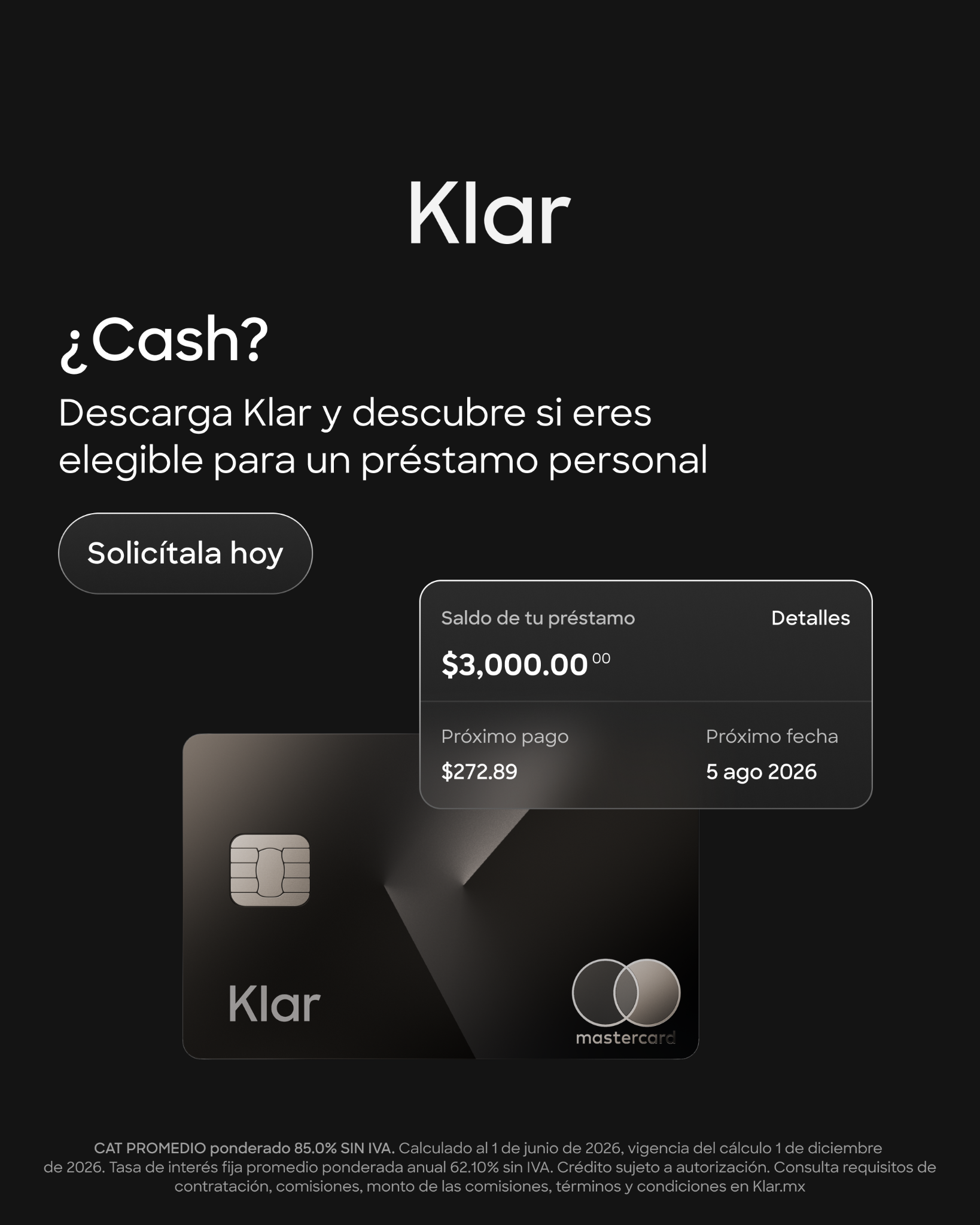 Klar Platino Facebook ad