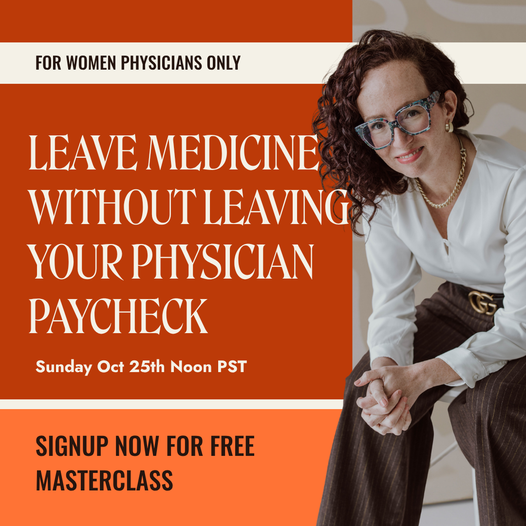 ChristinaArnoldcoaching Facebook ad: Replace Your Physician Paycheck. Without real estate…