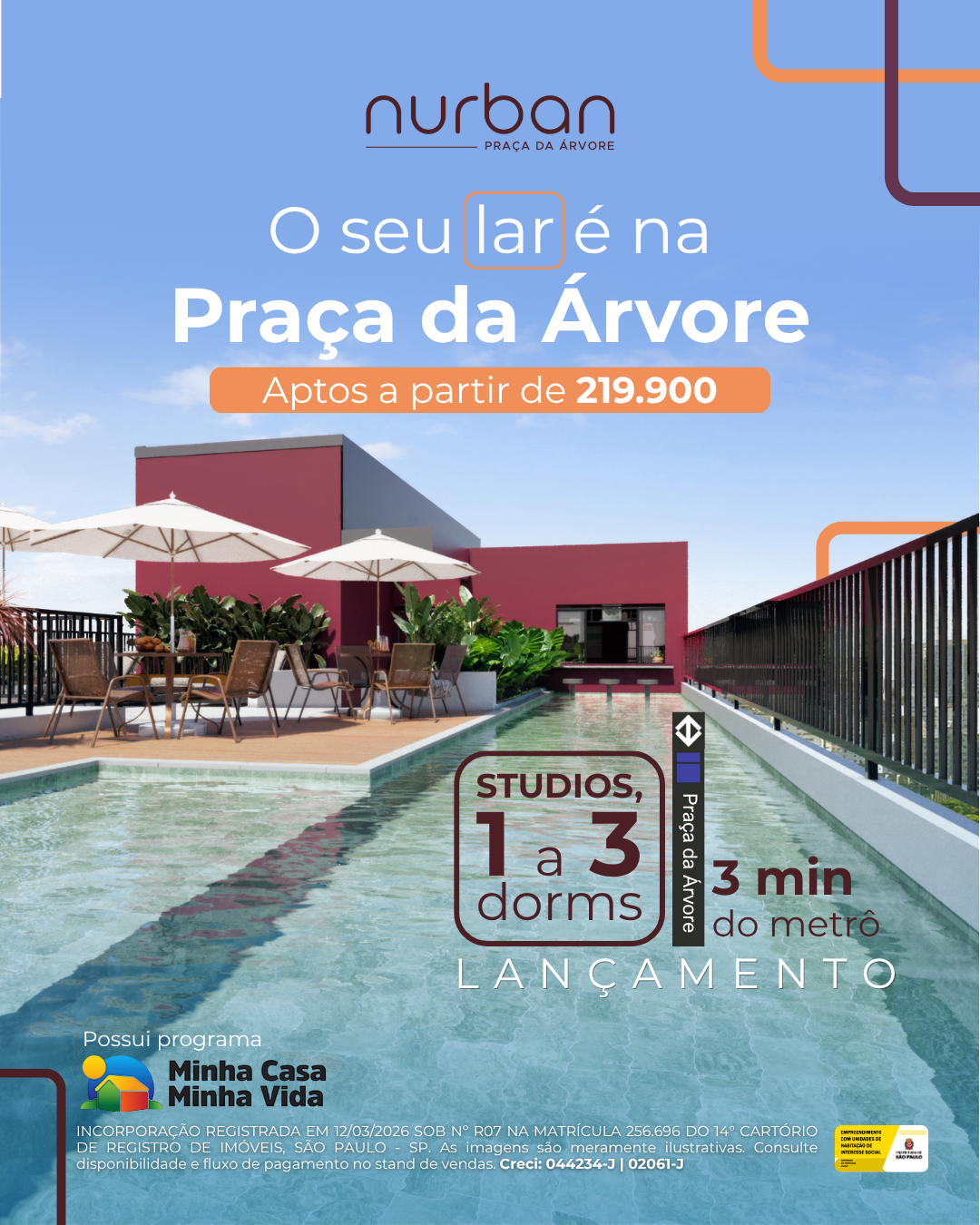 Nova SP Inc. Facebook ad: Seu novo lar com rooftop completo na Zona Sul!