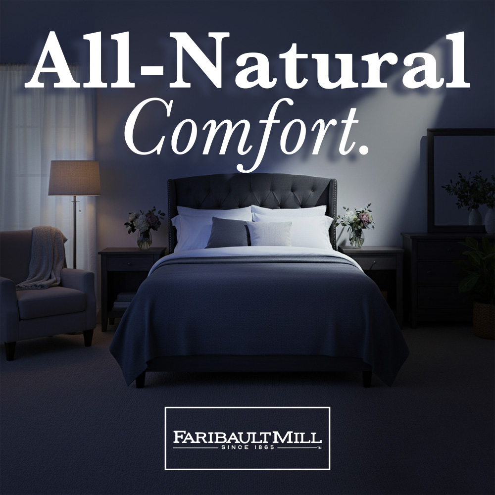Faribault Mill Facebook ad from Dec 11, 2025
