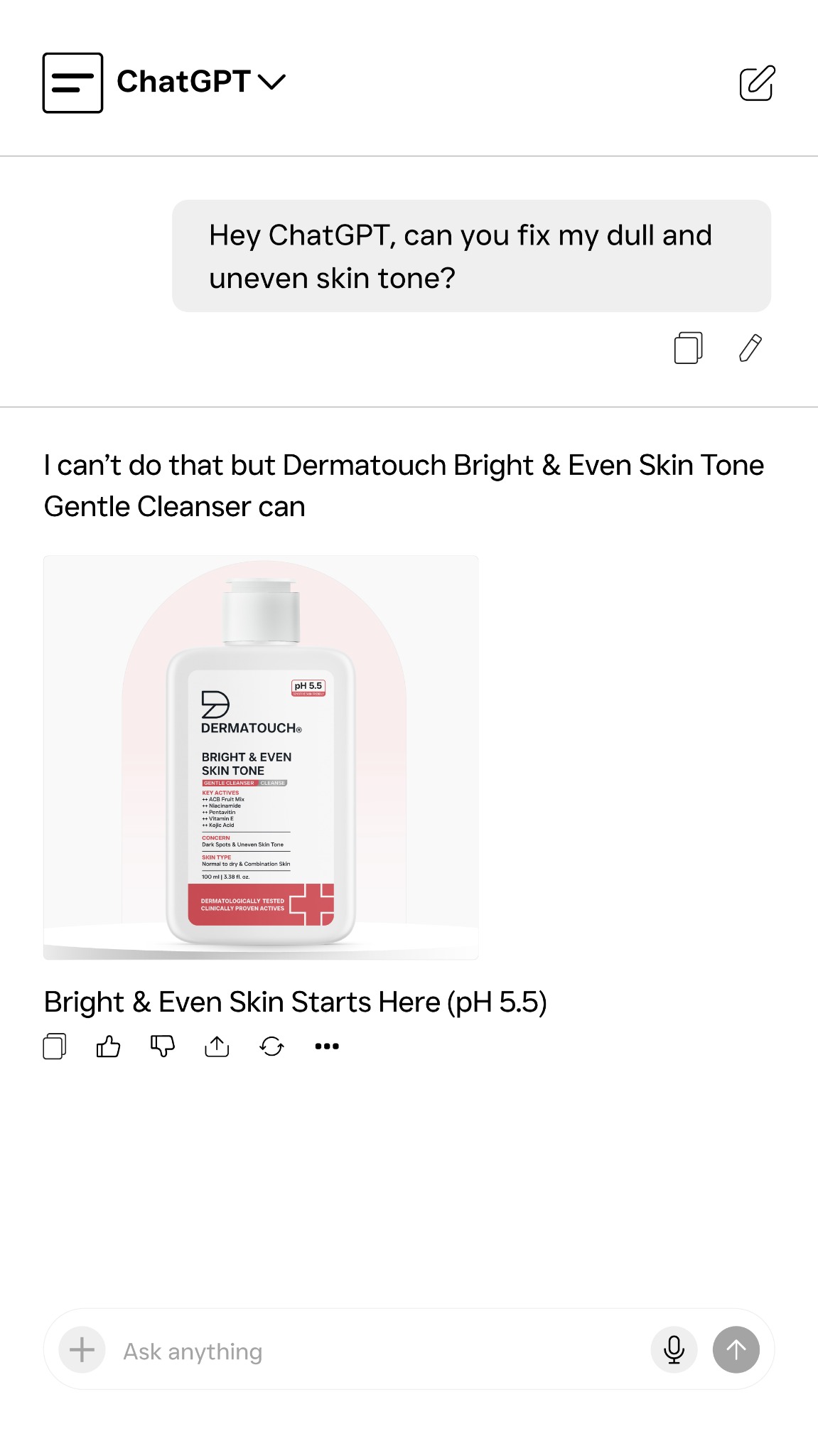 Dermatouch Facebook ad