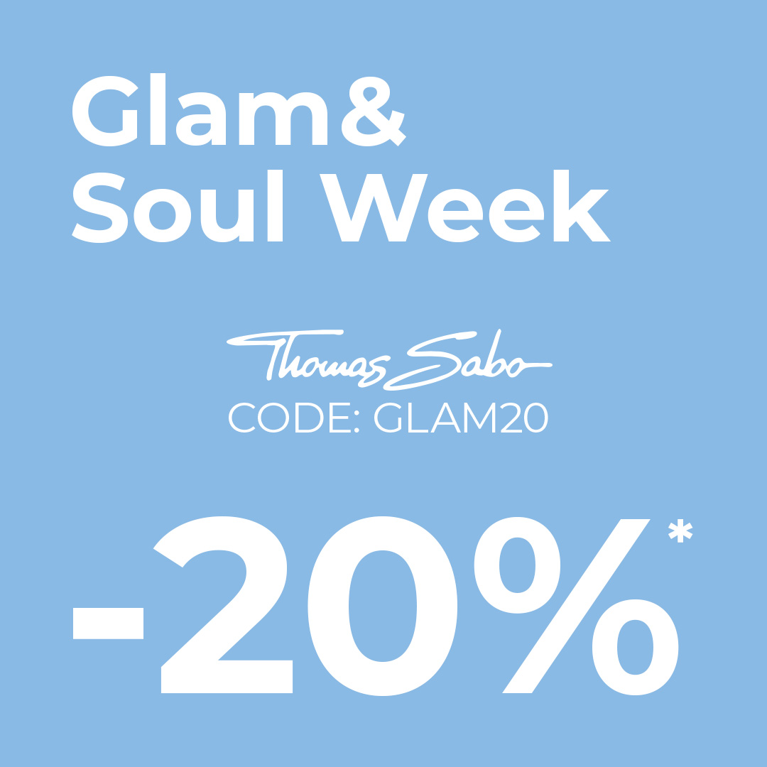 Thomas Sabo Facebook ad: - 20 %* mit dem Code: GLAM20