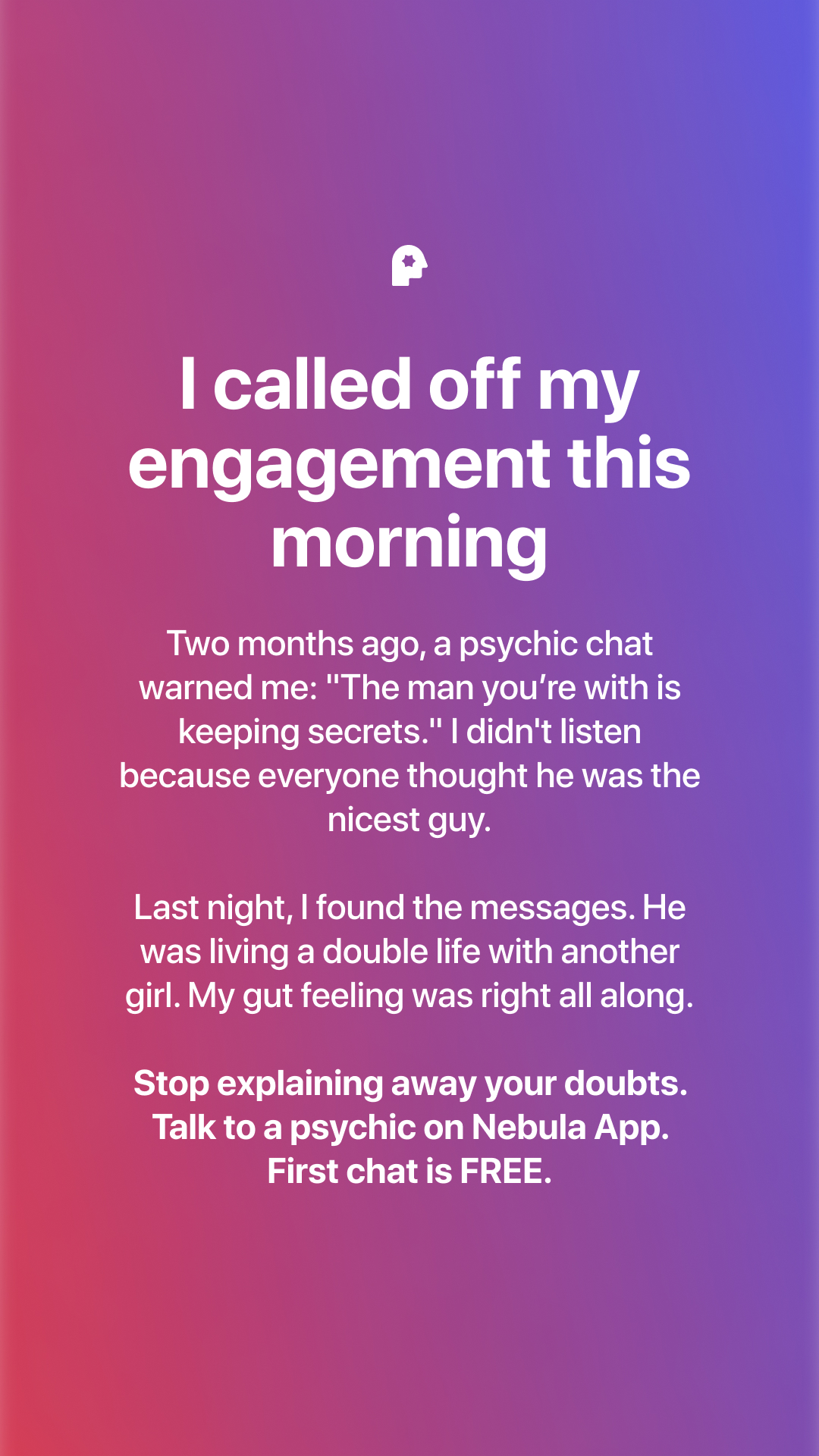 Your Relationship Advisor Facebook ad