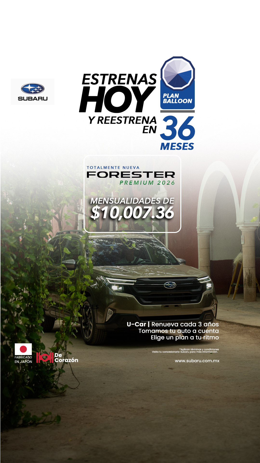 Subaru México Facebook ad