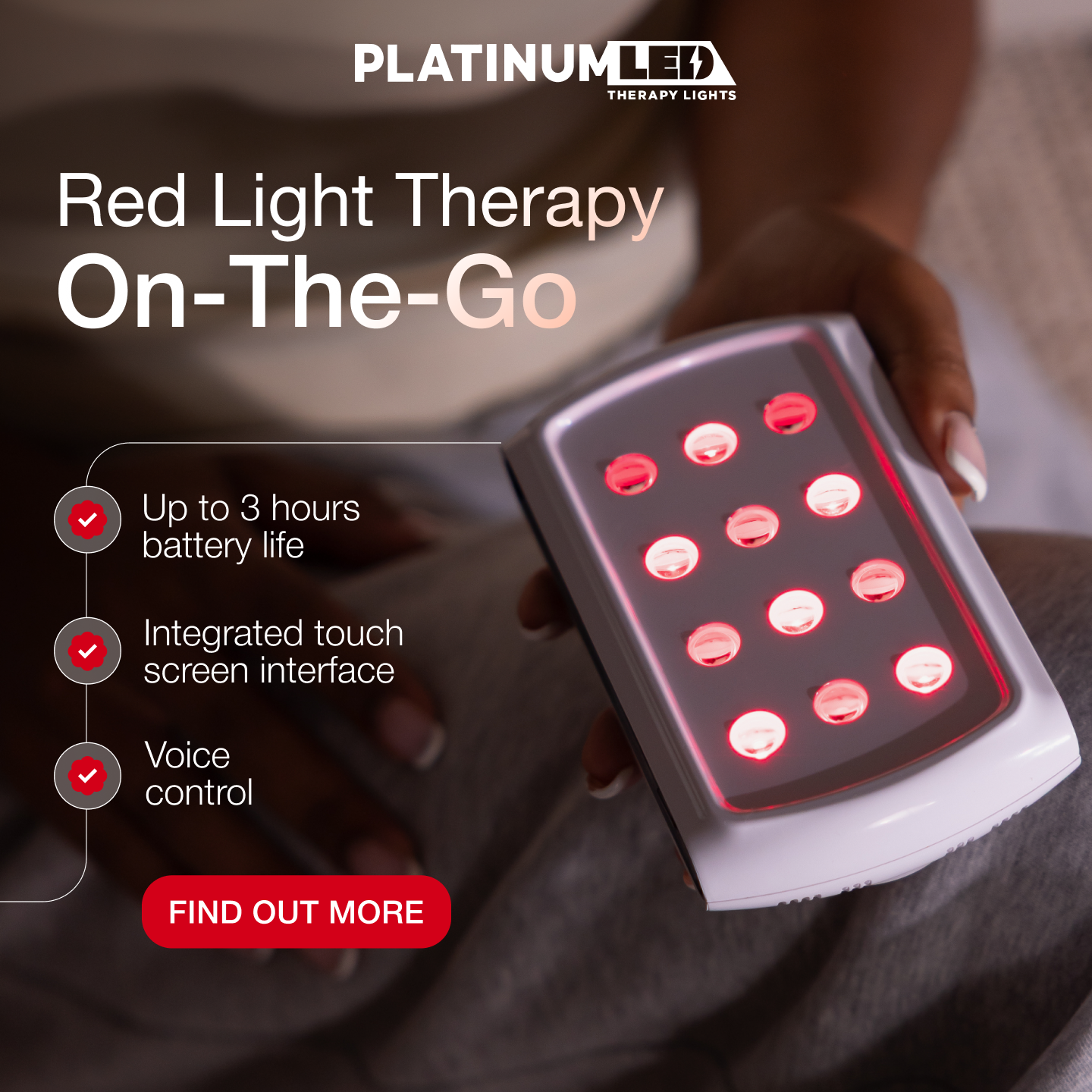 Platinum LED Therapy Lights Facebook ad