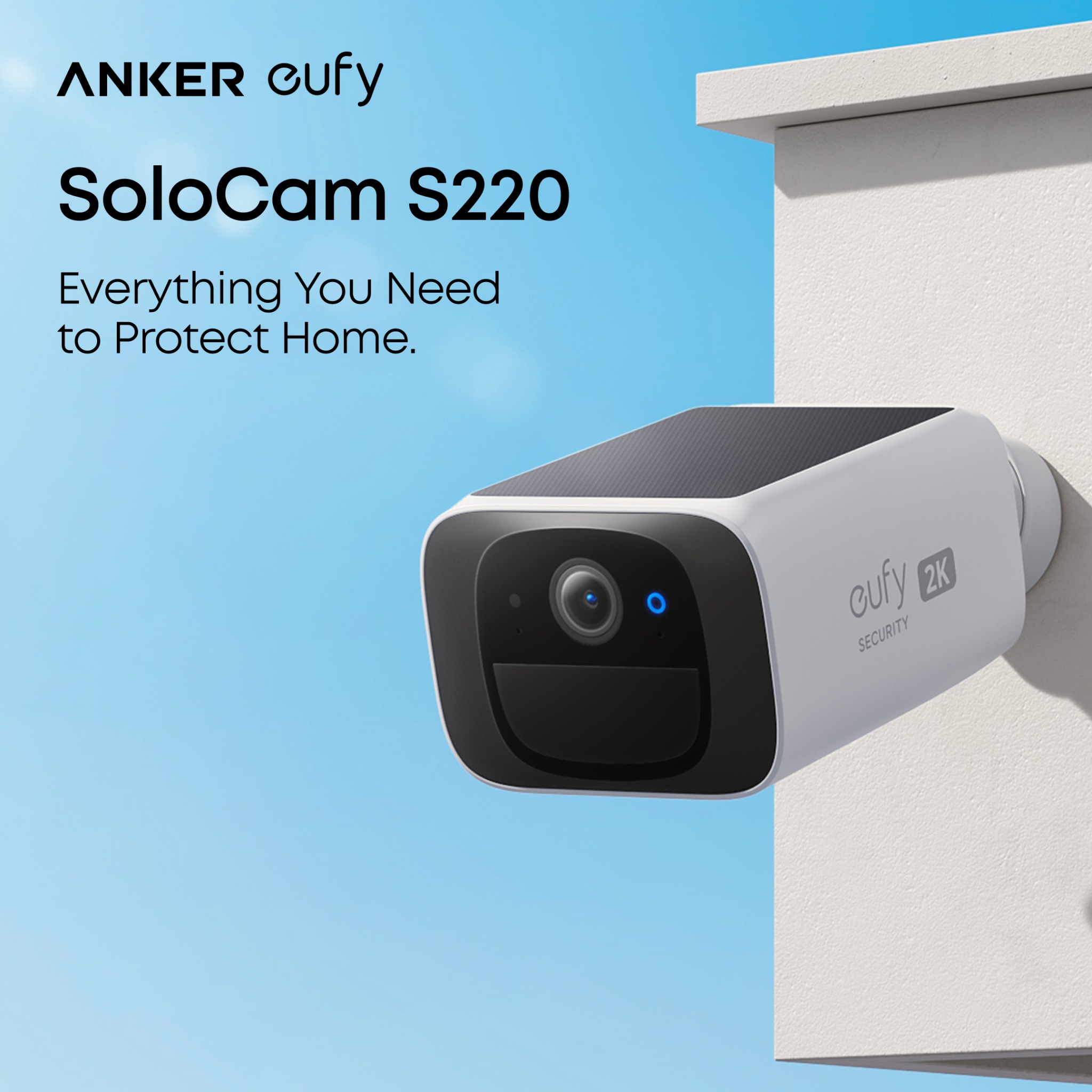 Anker South Africa Facebook ad: The SoloCam S220 has it all built in…