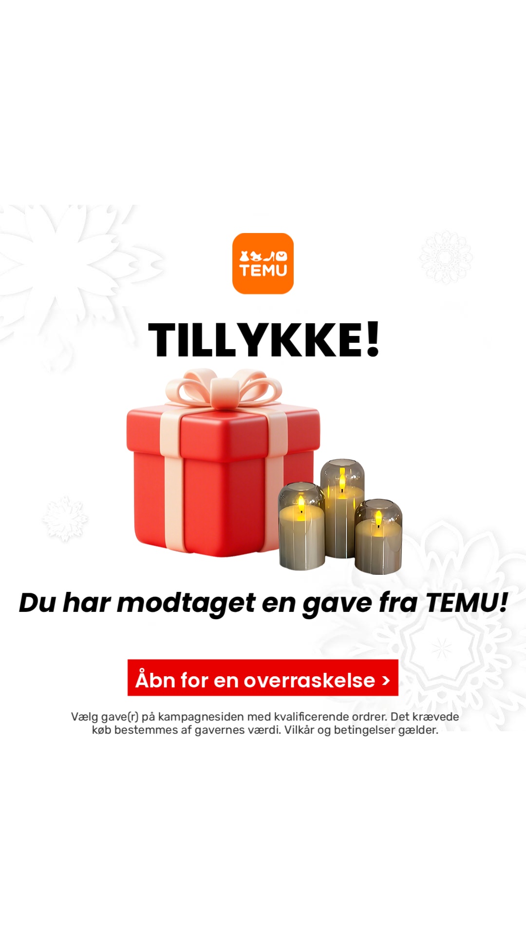 Temu Denmark Facebook ad