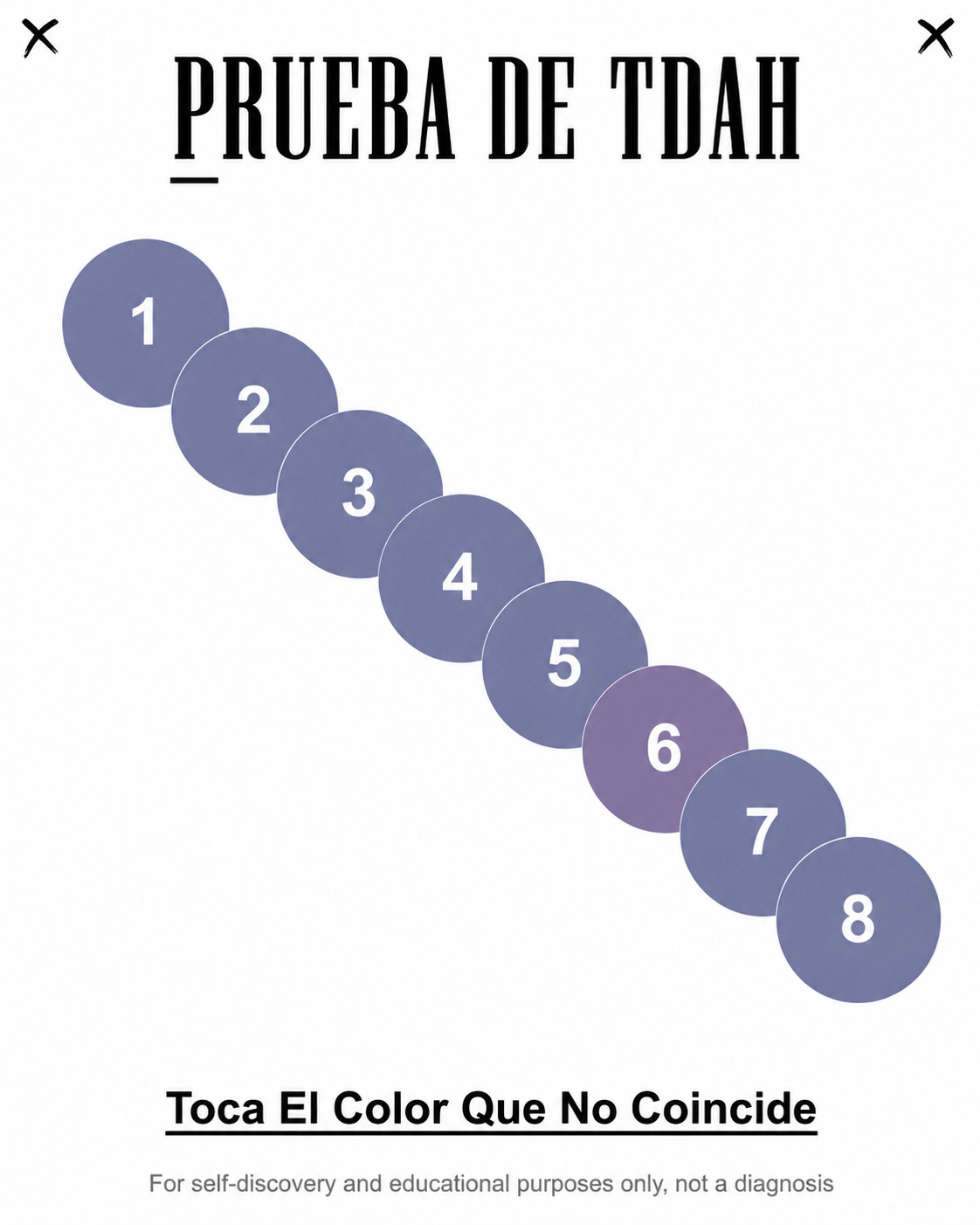 Juegos divertidos para tu cerebro Facebook ad: Comienza tu evaluación de concentración