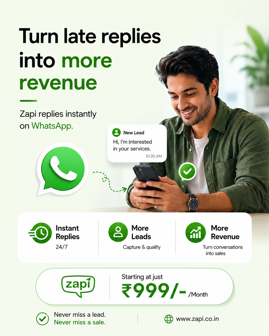 ZAPI Facebook ad: Chat with us