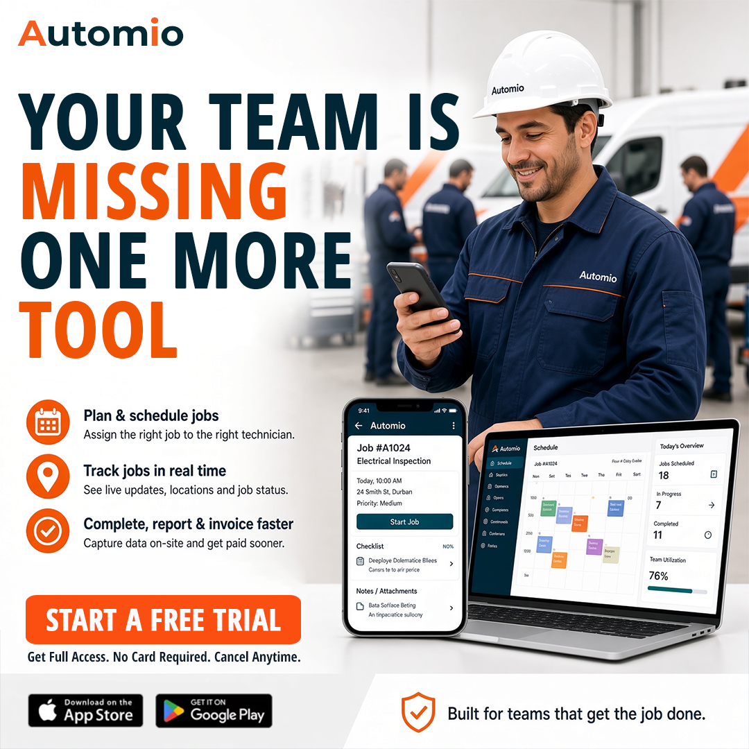 Automio - Field Management Software Facebook ad: Try Automio Free Today