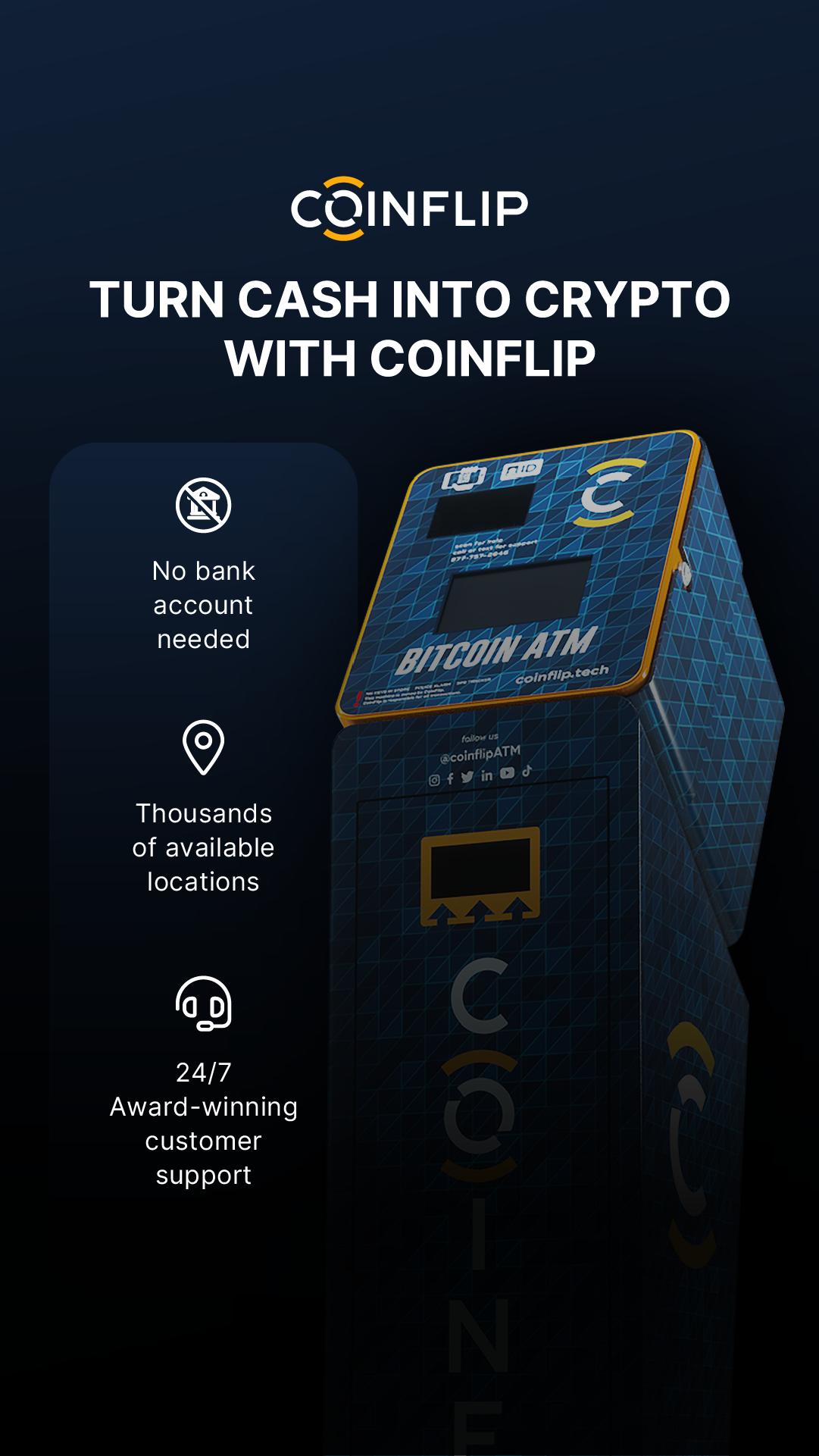 CoinFlip Facebook ad